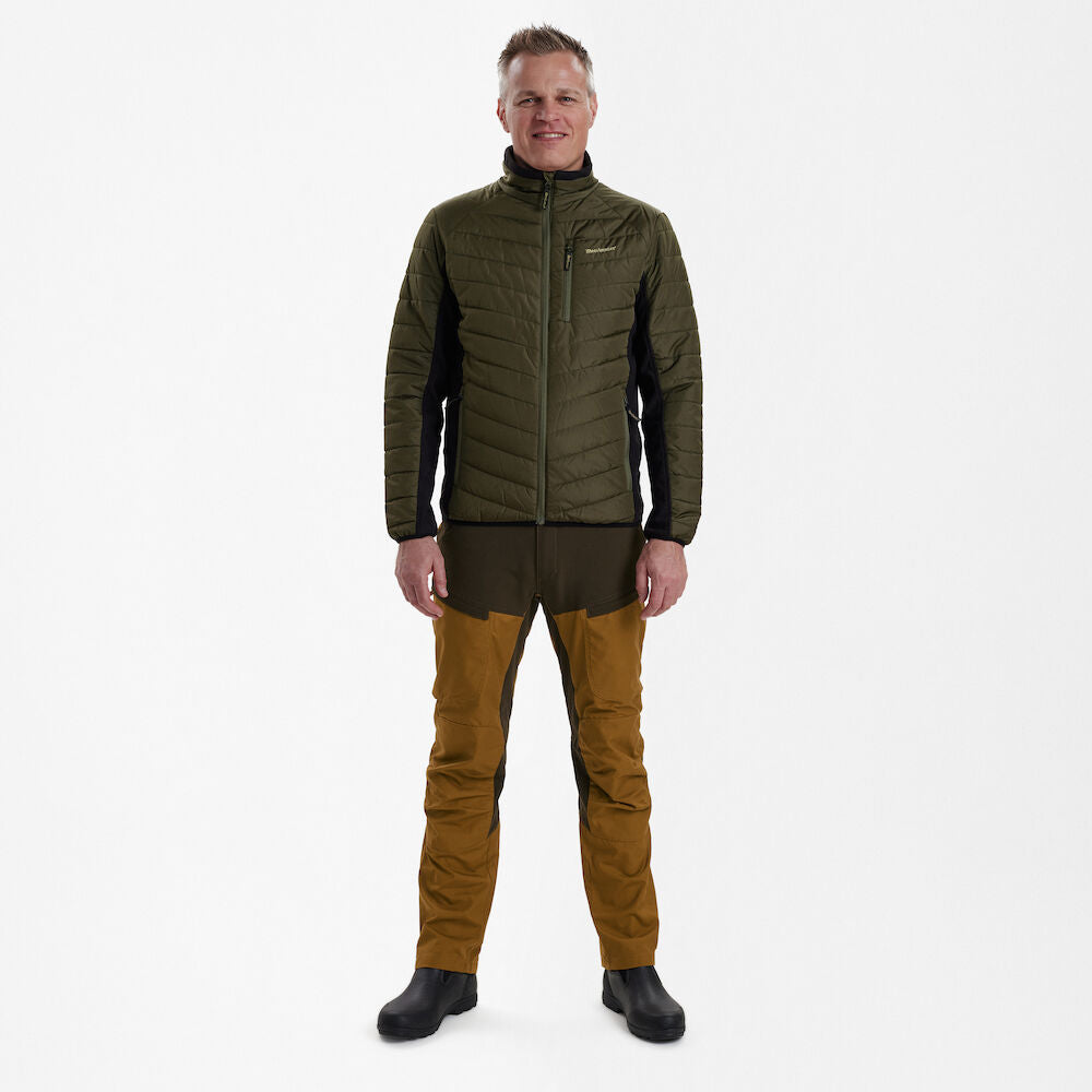 Moor Wattierte Jacke mit Softshell Herren