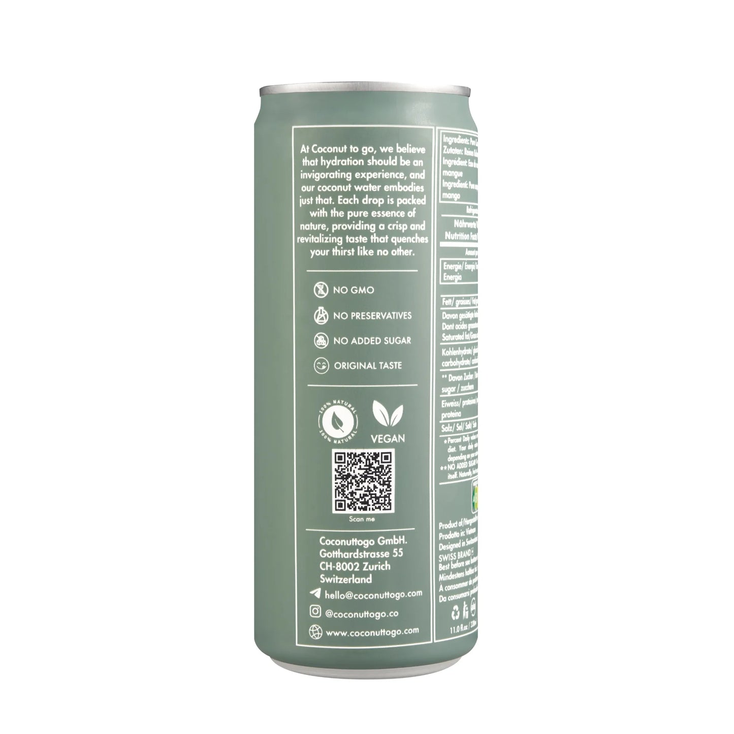 COCONUT WATER + PINEAPPLE 24x330ml
