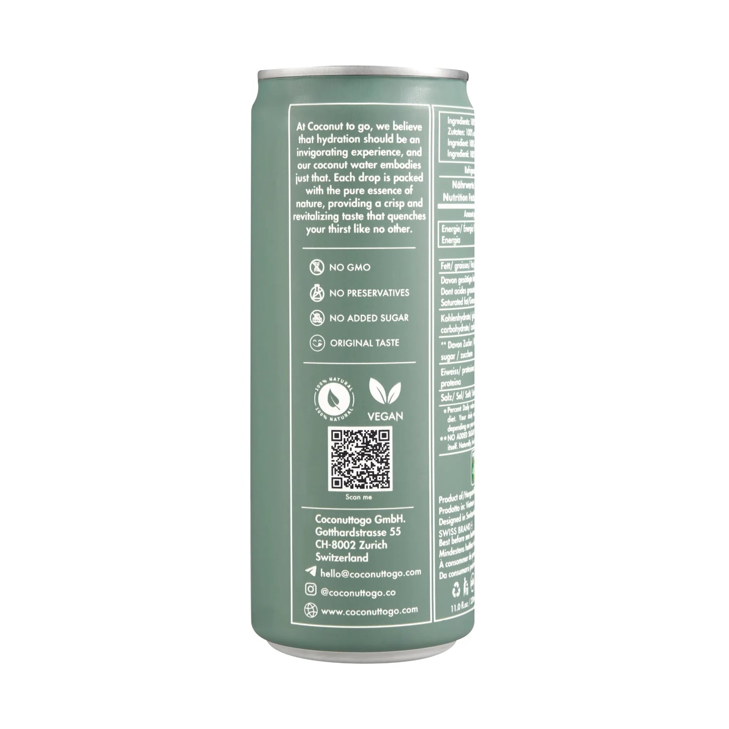PURE COCONUT WATER 24x330ml