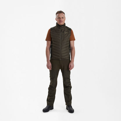 Moor Wattierte Herren Weste mit Strick