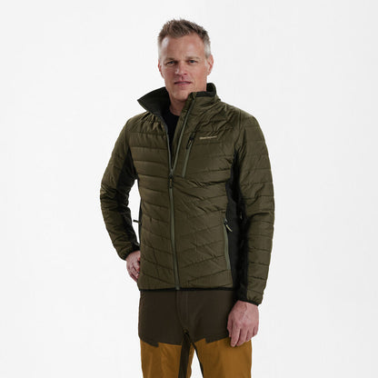 Moor Wattierte Jacke mit Softshell Herren