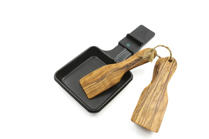 Olivenholzspatel für Raclette, 6er-Set