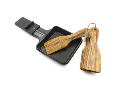 Olivenholzspatel für Raclette, 6er-Set