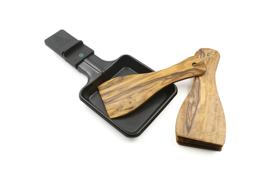 Olivenholzspatel für Raclette, 6er-Set