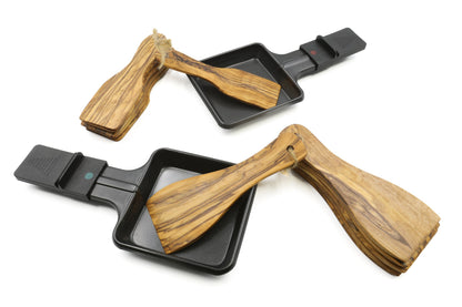 Olivenholzspatel für Raclette, 6er-Set